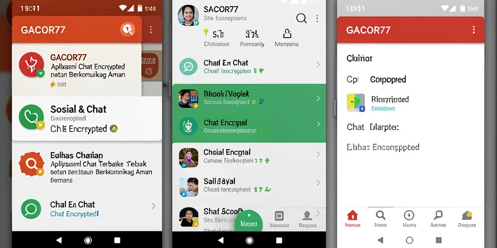 Antarmuka pengguna GACOR77 yang ramah dan fungsional untuk chat terenkripsi.