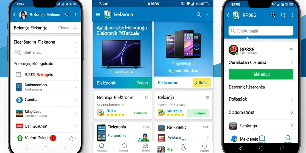 Antarmuka aplikasi RP886 yang menarik dan mudah digunakan.