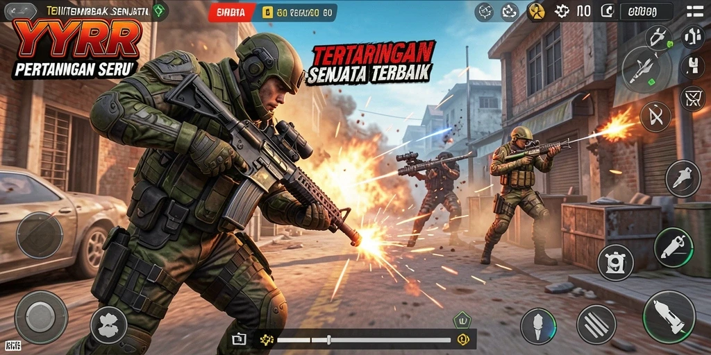 Tampilan antarmuka permainan YYRR yang menarik dan responsif.