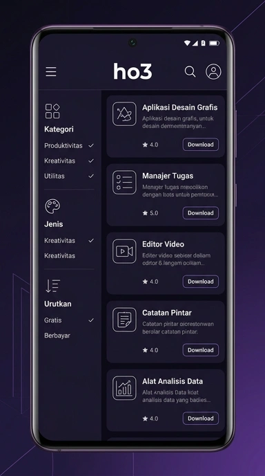 Aplikasi Populer & Kanal Uji Terpercaya ho3 — Eksplorasi Sekarang!