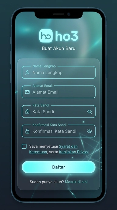 Buat Akun Baru ho3 untuk Pengguna Android di Indonesia