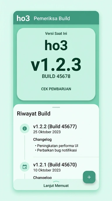 Riwayat Versi ho3 untuk Pengguna Android Indonesia